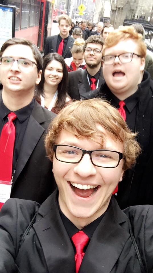Exploring Pittsburg, PA at the ACDA Eastern Division Conference with some members of the MU Concert Choir - Spring 2018